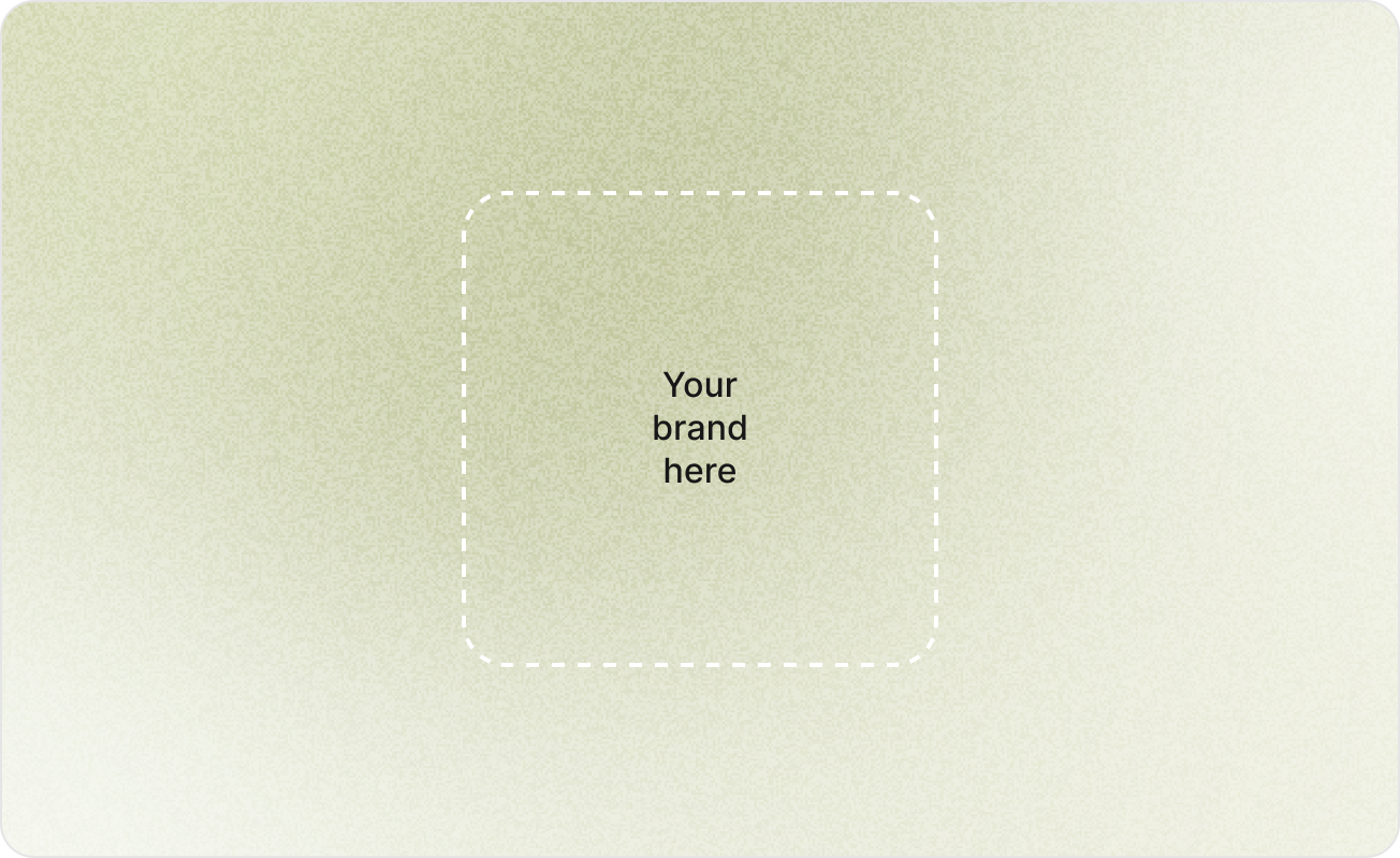 White-label branding placeholder for embedded Qalico output